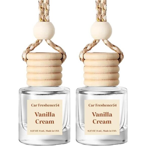 Other - Car Air Freshener Hanging 2 Pack Vanilla Cream Air Freshener Diffuser for Cars,